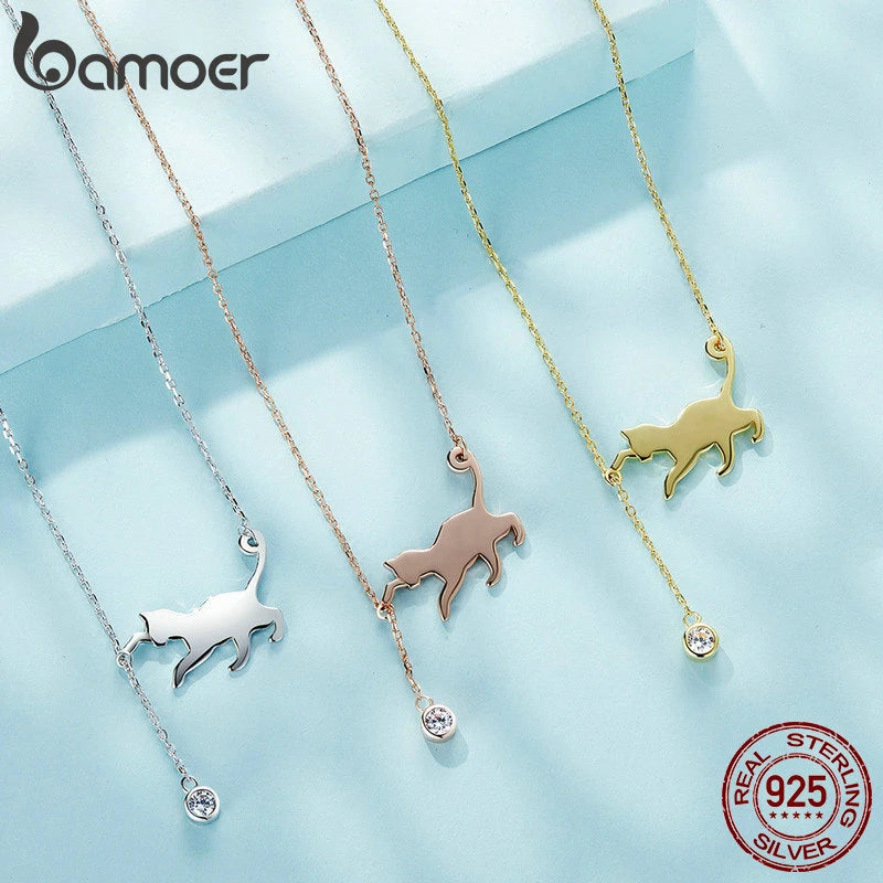 Bamoer Chain Necklace with Pendant