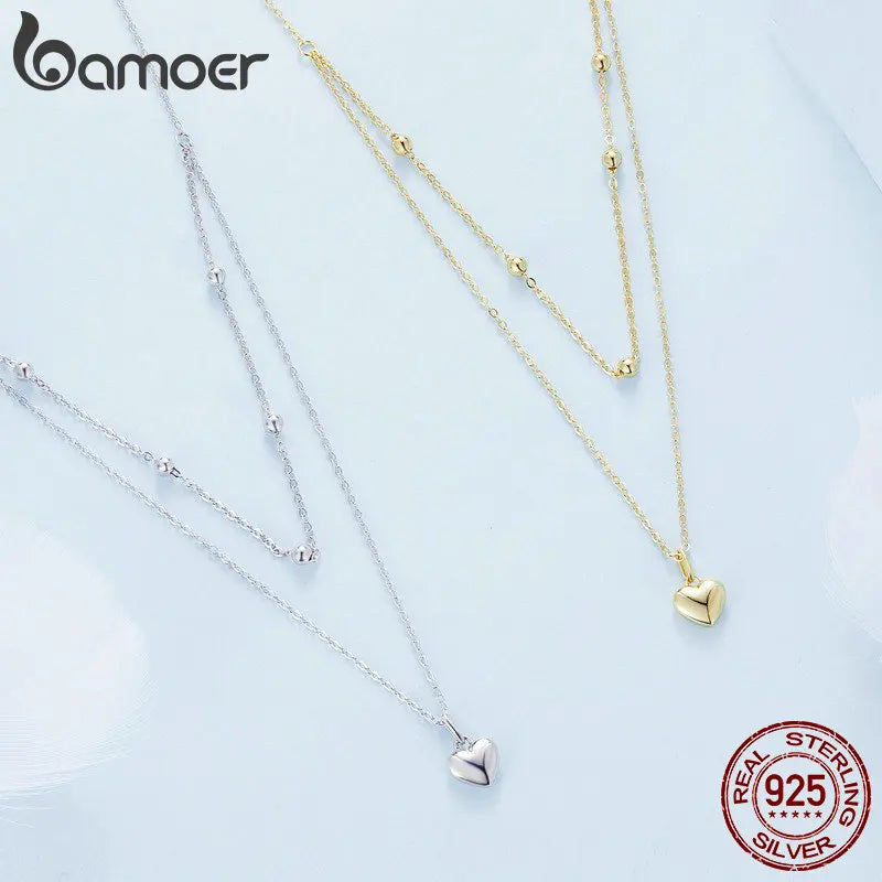 Mamoer Necklace with Heart Pendant