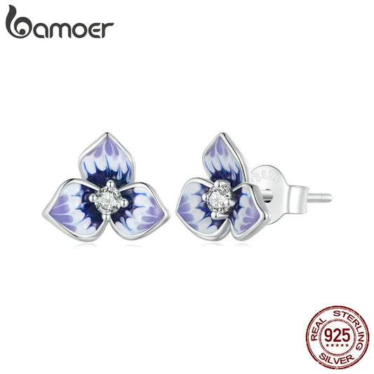 Damoer flower earrings
