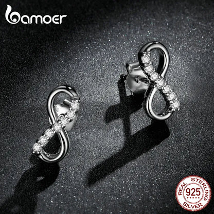 Bamoer Infinity Earrings