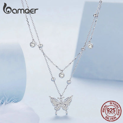 Bamoer Schmetterling Halskette
