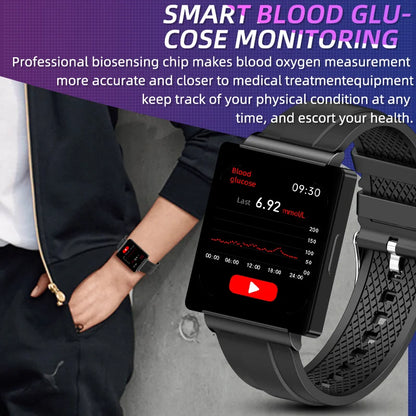 Smartwatch KS01 Uomo / Donna NFC 1,85 Tela de toque completo