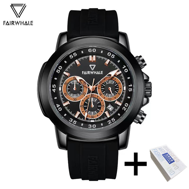 orologio da polso Mark Fairwhale fw5520 cronografo cinturino in silicone automatico 
