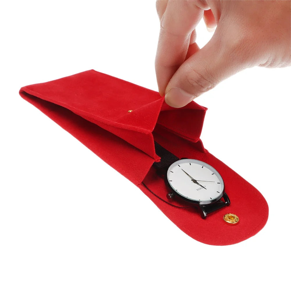 Anti-scratch and Dust Flannel Watch Case